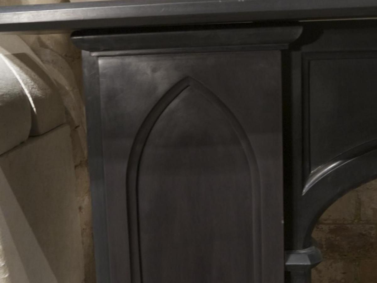Antique Gothic Slate Fireplace. One Of A Pair.  Price Is Per Fireplace photo buy