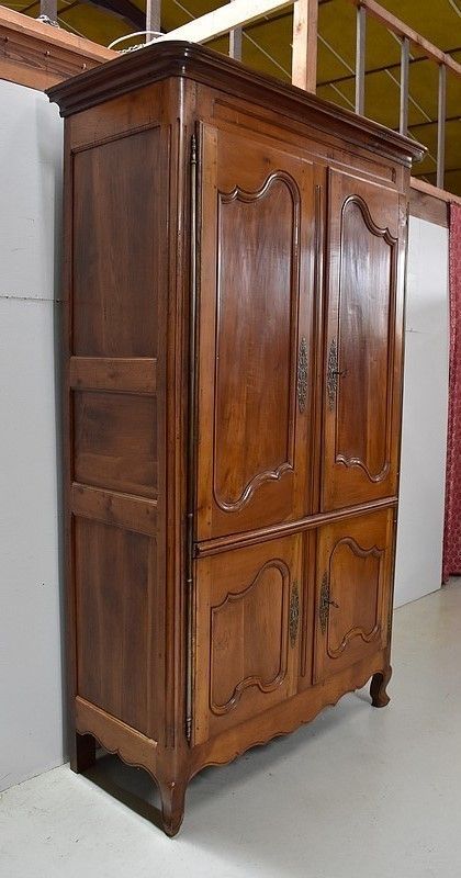 Important Four Regional Property Doors, In Cherry Roux, Louis XV Period, Late 18th Century photo for sale