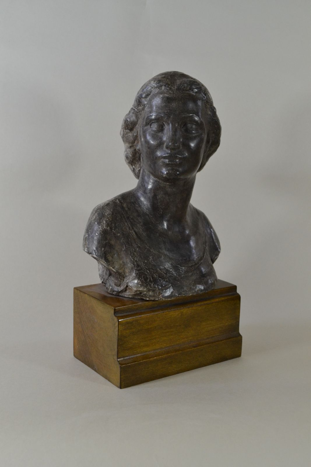 1900.0 Richard Garbe, Ra   Alfreda, The Artist's Daughter   1950s Patinated Plaster photo