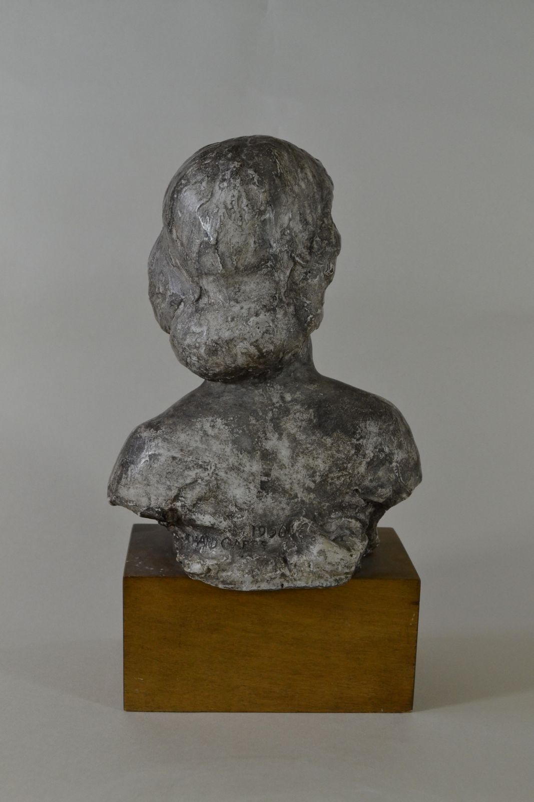 photo vinterior Richard Garbe, Ra   Alfreda, The Artist's Daughter   1950s Patinated Plaster