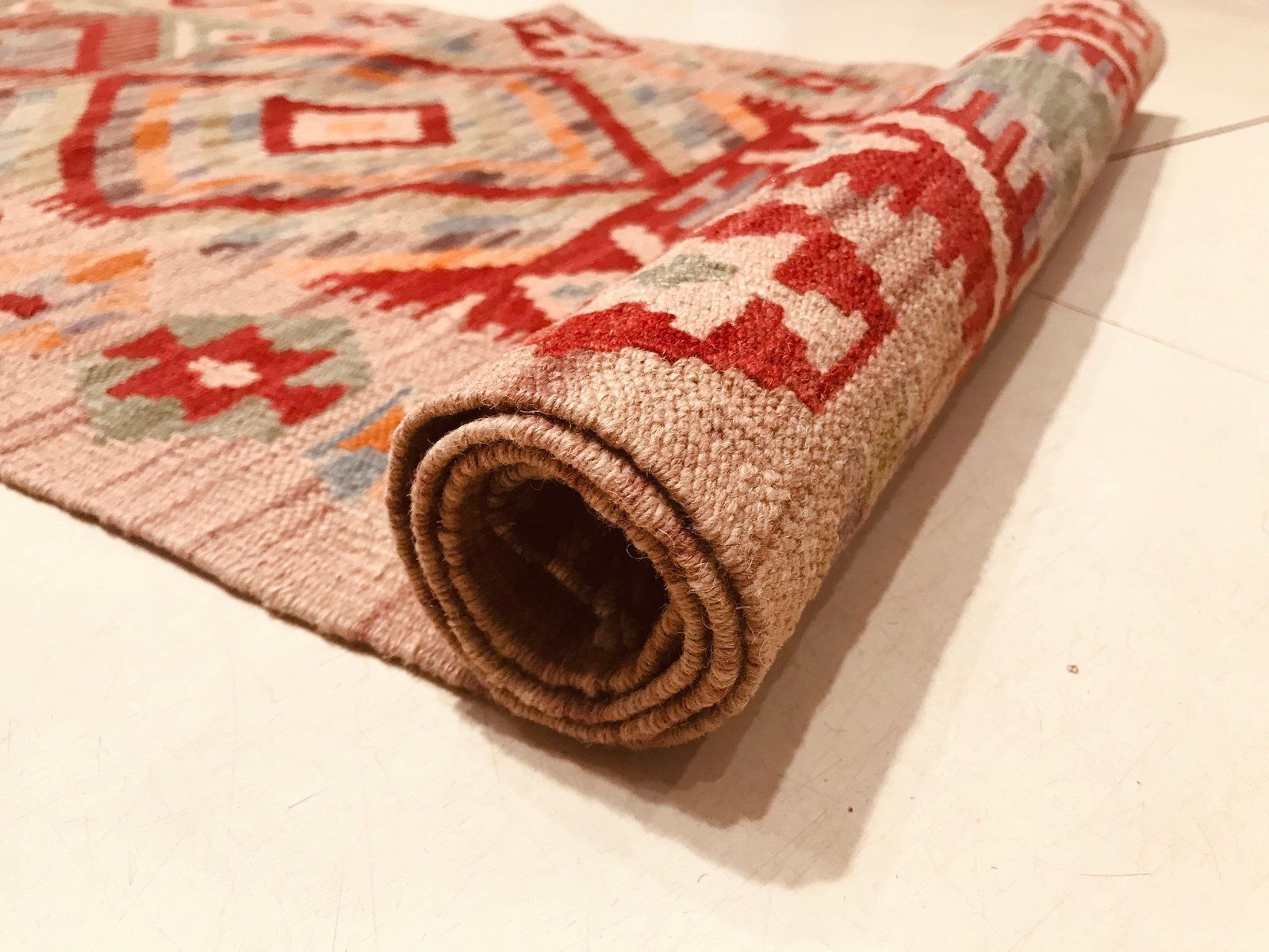 Hand Crafted Wool Carpet, 1980s photo vinterior