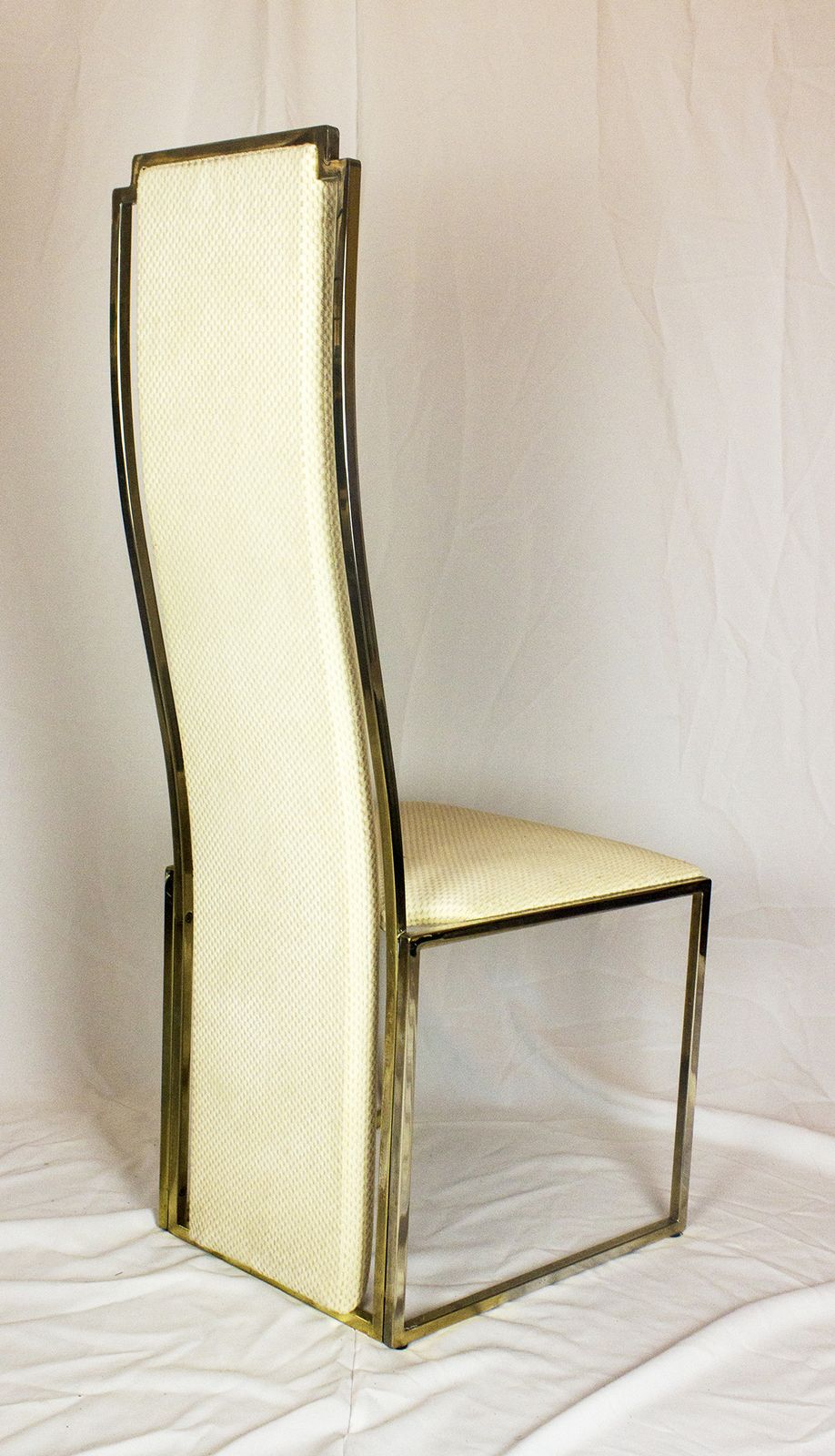 Maison Jansen Set Of 6 Brass Dining Chairs photo vinterior
