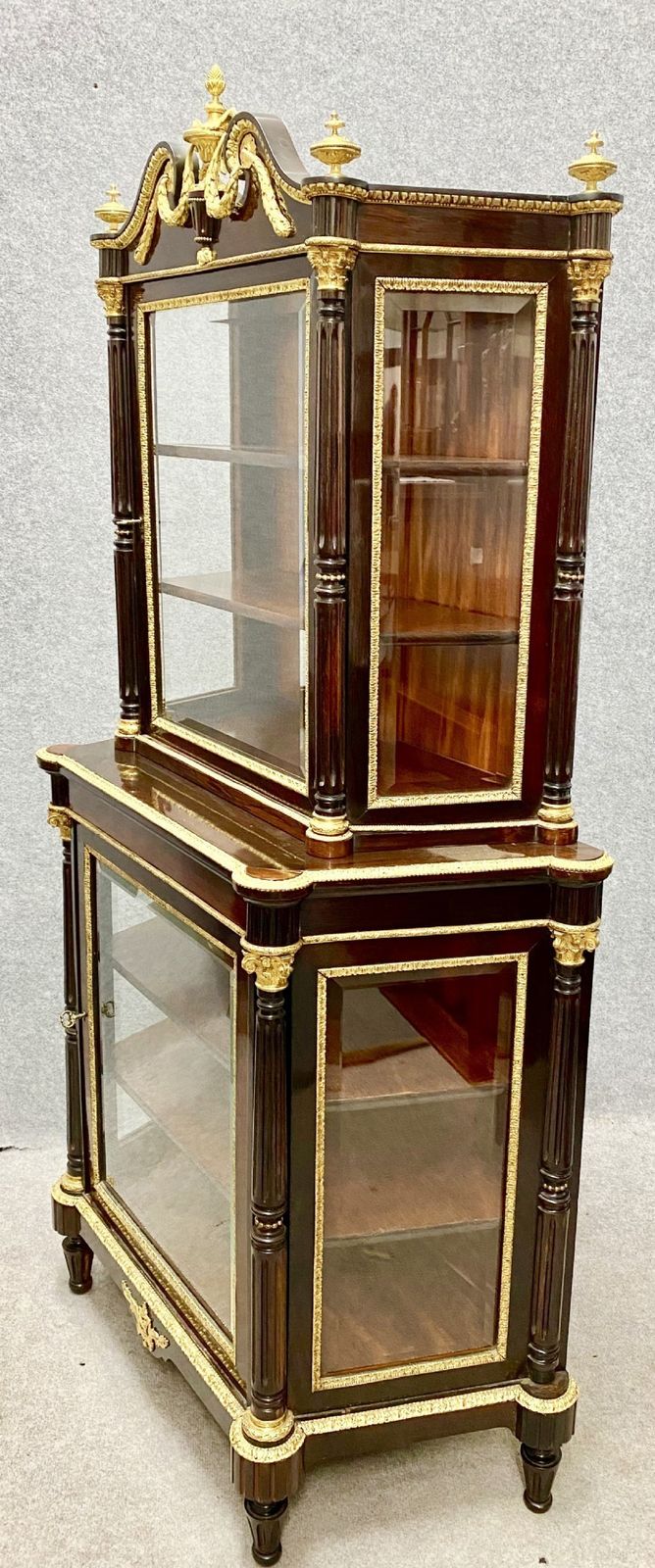 photo for sale Fine Ormolu Mounted Display Cabinet