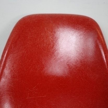 Eames Herman Miller Dsw Side Chair In Red photo Furniture