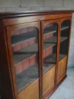 Superb Victorian Mahogany Half Glazed Concertina Door Adjustable Bookcase photo vinterior