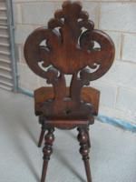 Victorian Oak Carved Fret Back Occasional Chair photo vinterior