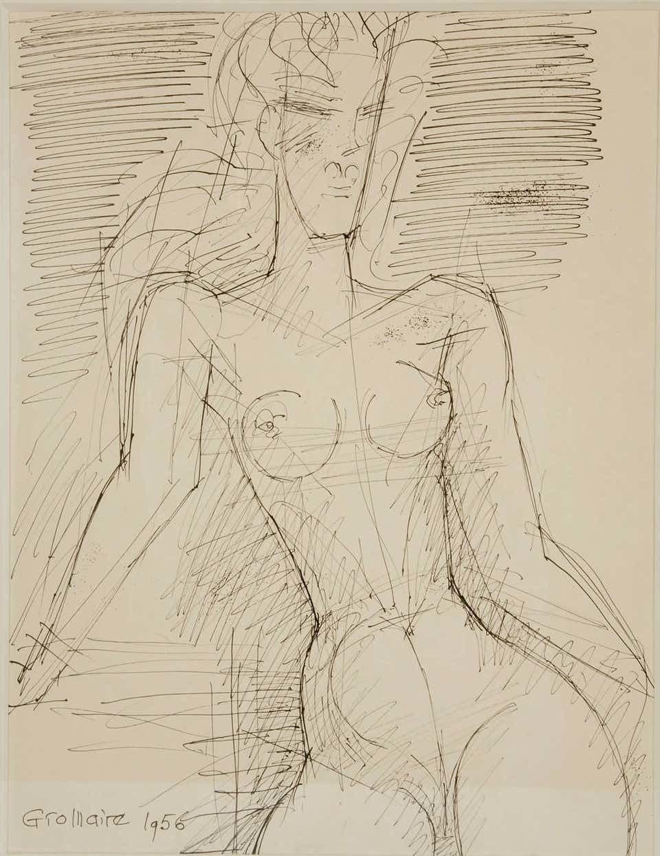 Marcel Gromaire (1892 1971), Female Nude photo for sale
