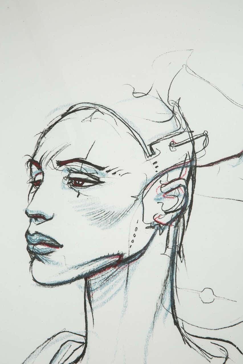 Enki Bilal (1951  ...), Screenprint Traced Over By Hand photo 7100.42