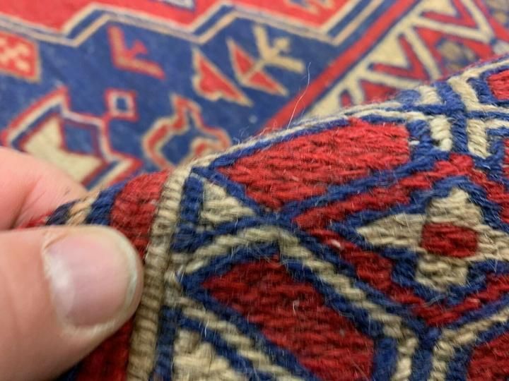 photo furniture Vintage Afghan Soumak Kilim 245x153 Cm, Kelim Rug Cm Large Red, Blue, Beige
