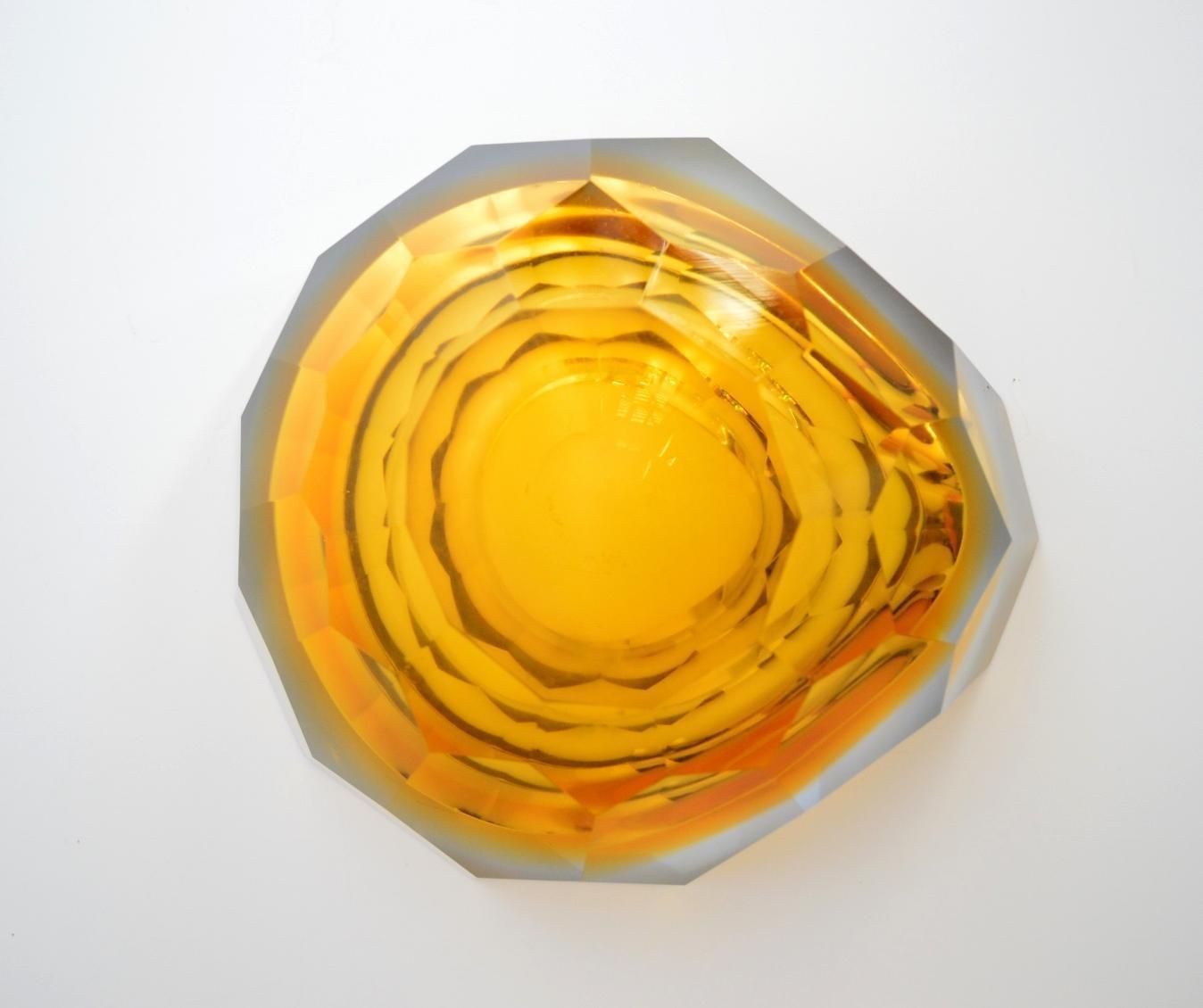 photo for sale Murano Sommerso Ashtray By Flavio Poli, 1950s