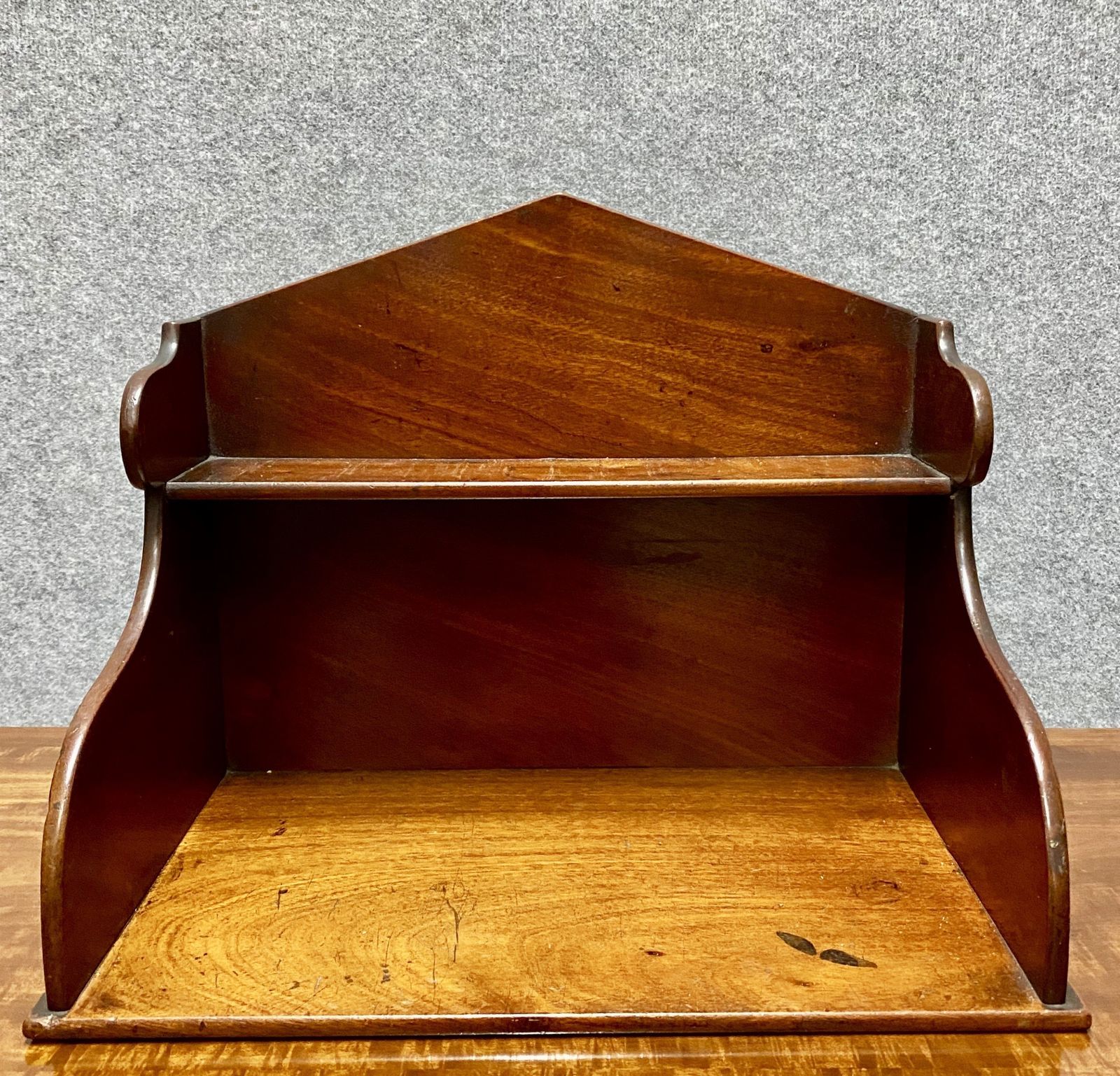 Antique Mahogany Desk Tidy Bookshelf photo Furniture