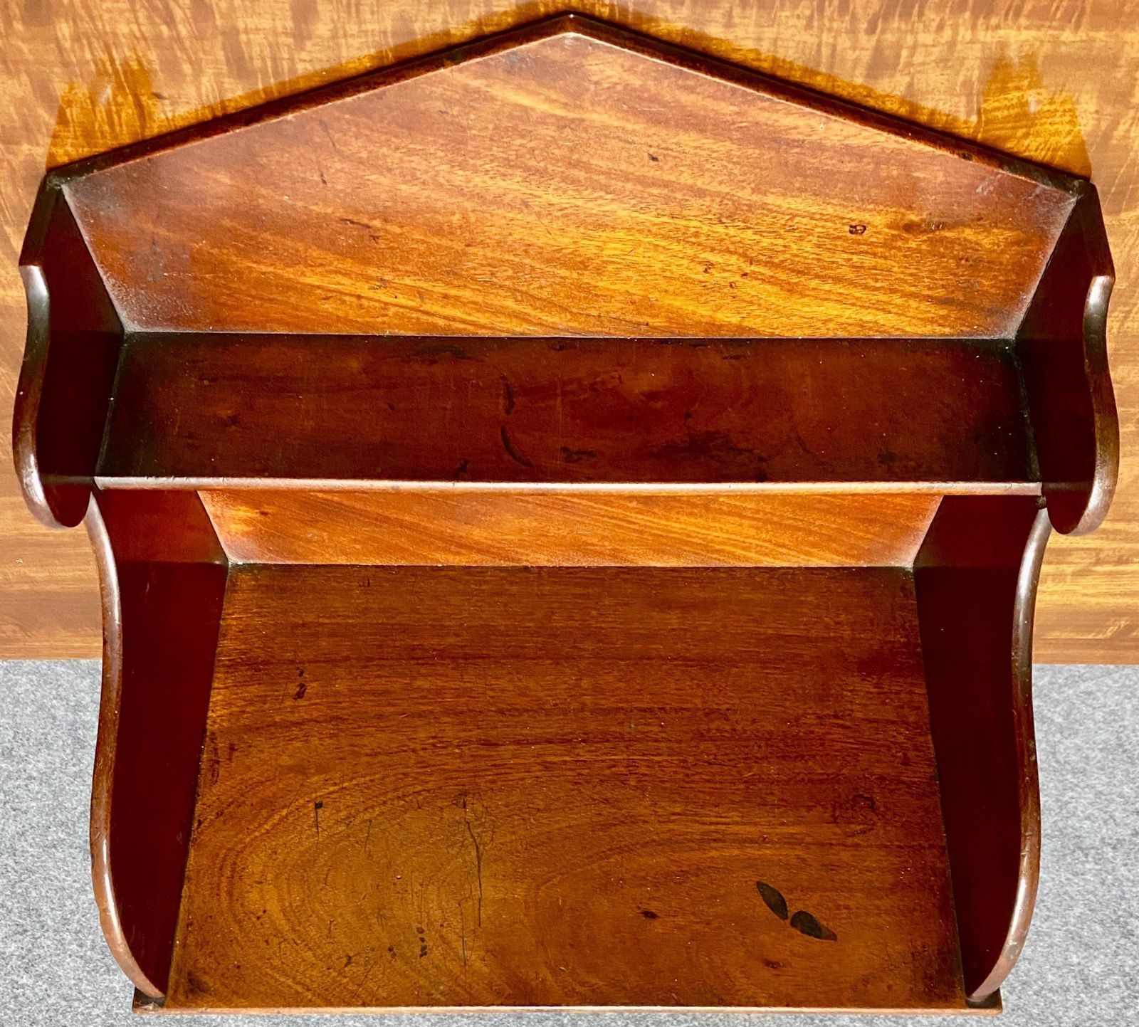 Antique Mahogany Desk Tidy Bookshelf photo vinterior