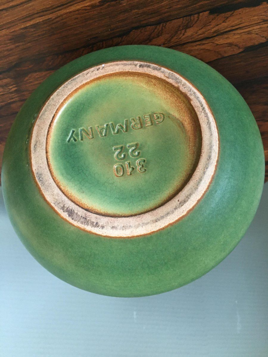 West German Green And Yellow Vase From Dümler & Breiden, 1950s photo Home Decor