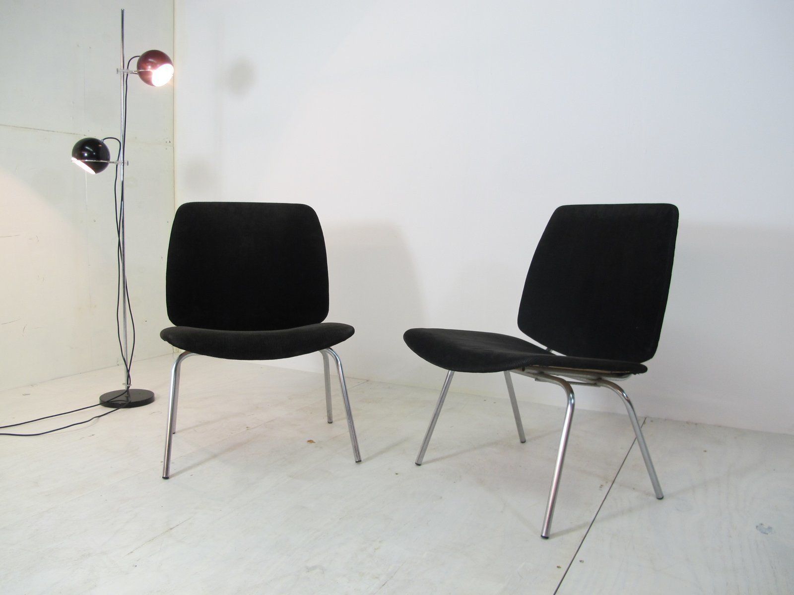 Side Chairs By Kho Liang Ie & Wim Crouwel For Car Katwijk, 1950s, Set Of 2 photo for sale