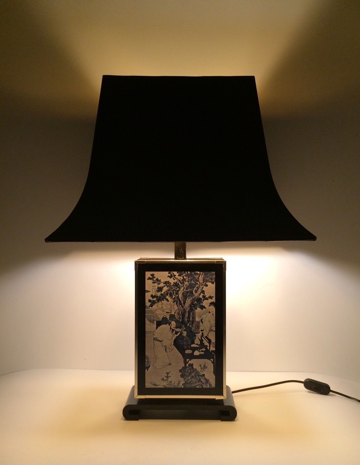 Maison Le Dauphin Tu Chin Pagode Design Tafellamp Frankrijk Jaren 1970 photo furniture