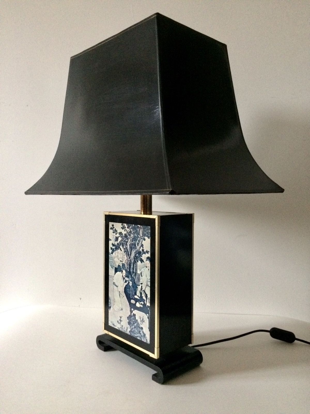 Maison Le Dauphin Tu Chin Pagode Design Tafellamp Frankrijk Jaren 1970 photo buy