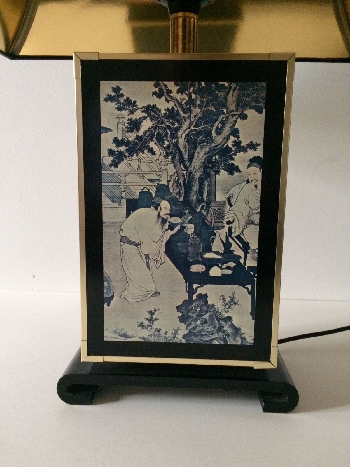 photo for sale Maison Le Dauphin Tu Chin Pagode Design Tafellamp Frankrijk Jaren 1970