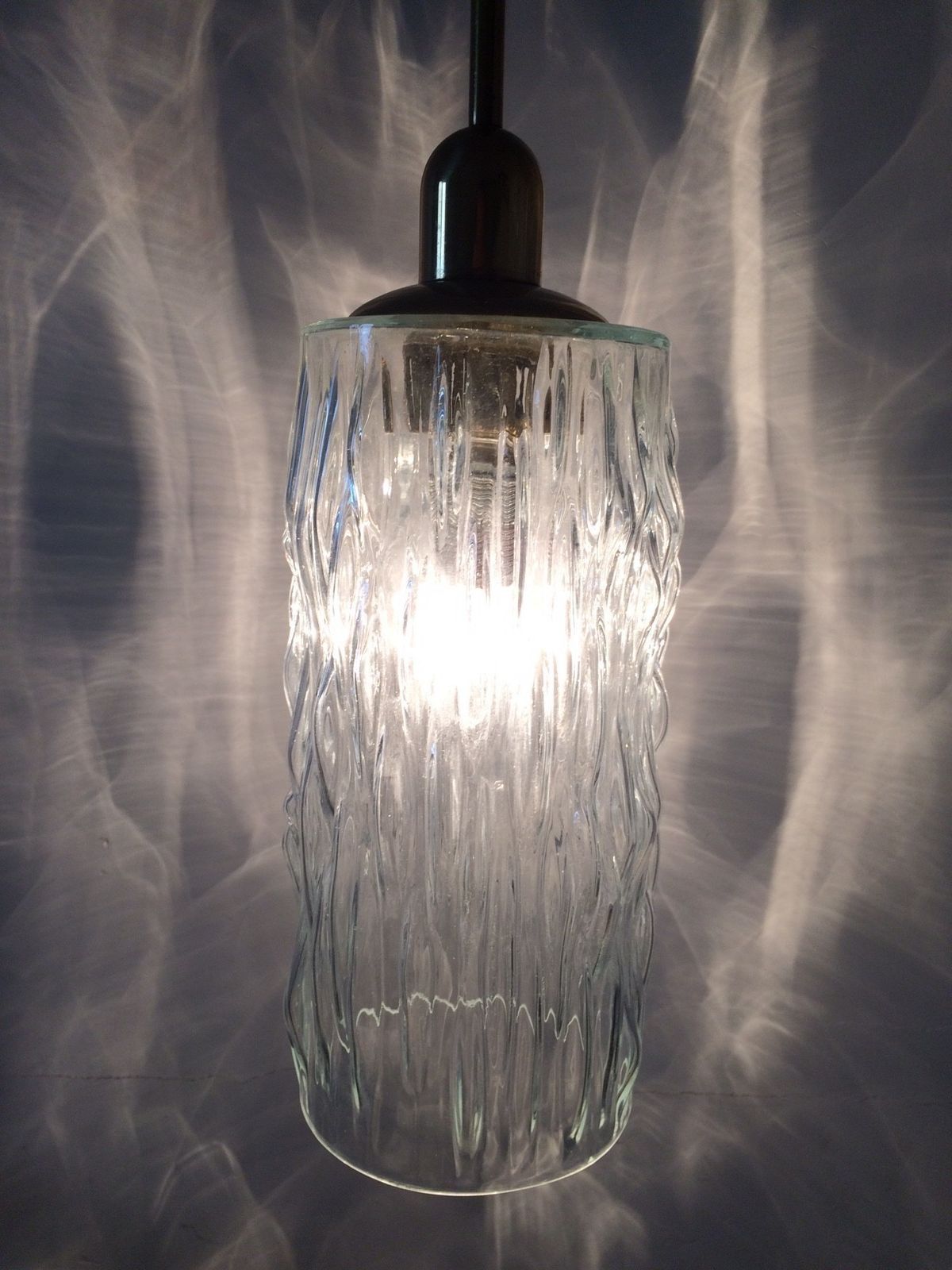 Design Ijsglas & Messing Hanglamp, Jaren 1960, Duitsland photo furniture