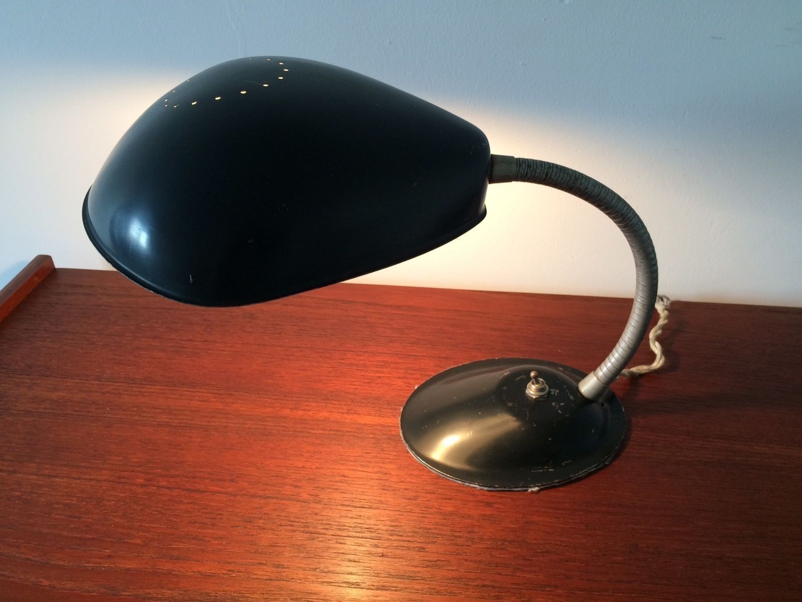 photo furniture Eagle USA Design – Industriële Verstelbare Metalen Bureaulamp, Ca. Jaren 1940