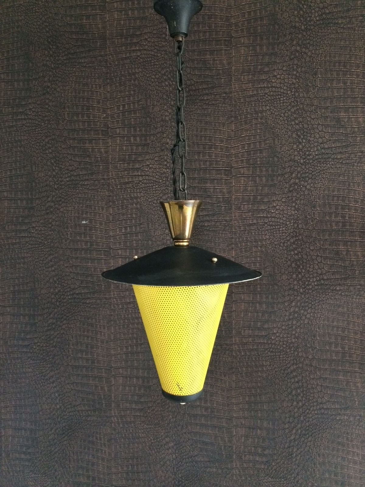 Mathieu Mategot Jaren 1950 Franse Design Lantaarn Hanglamp photo for sale