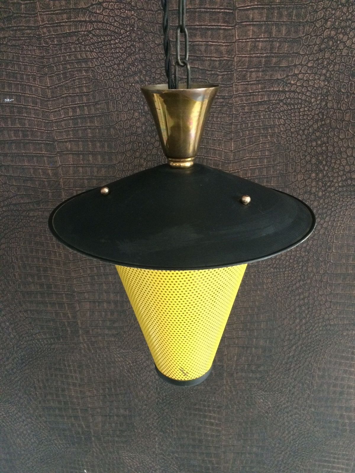 photo furniture Mathieu Mategot Jaren 1950 Franse Design Lantaarn Hanglamp