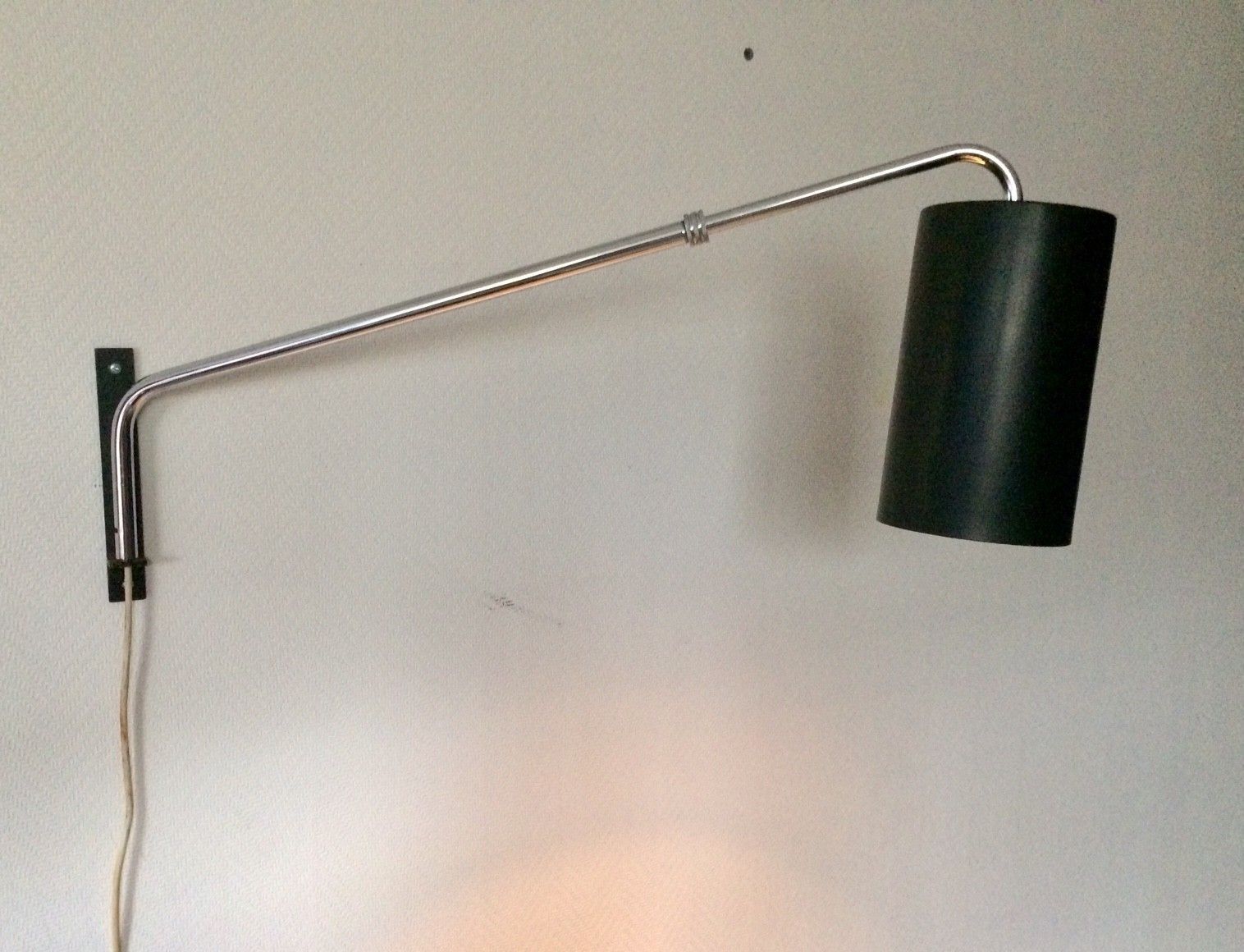 424.08 Mid Century Design Uitschuifbare Cilinder Wandlamp Uit De Jaren 1960 photo