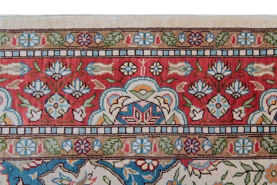 Vintage Oriental Carpet Turkish Hereke Silk Rug 72 X 122 Cm photo 5400.0