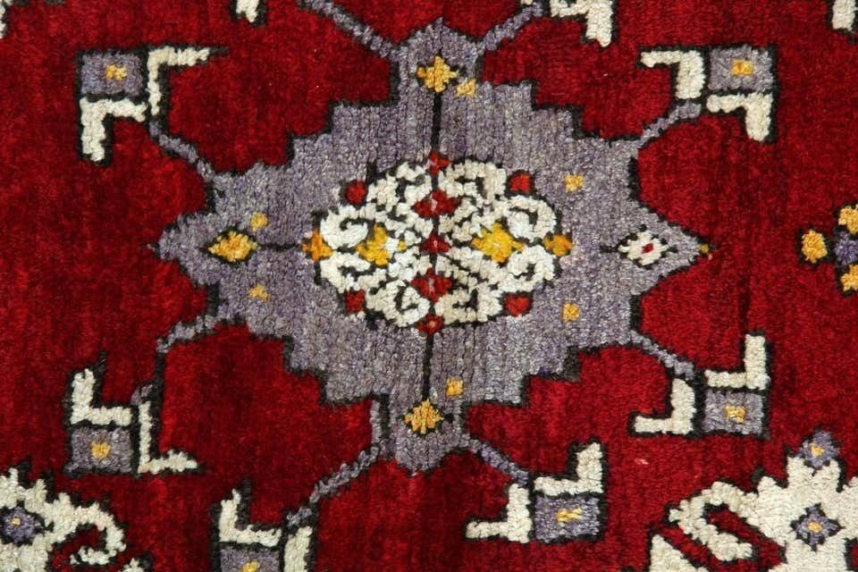 Antique Rugs Red Anatolian Geometric Turkish Rugs For Sale photo Textiles