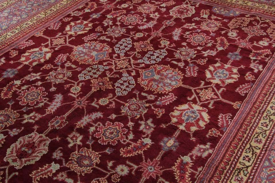 Rare Antique Rugs, English Axminster Deco Large Rug For Sale 300x360cm photo vinterior