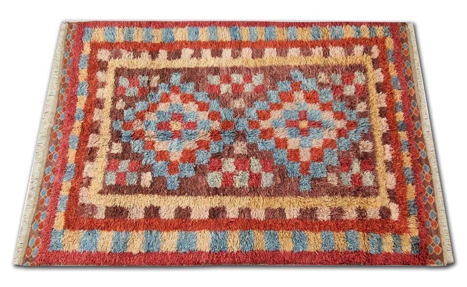 Handmade Carpet Moroccan Rugs, Shag Rugs, Pink And Red Primitive Rug For Sale photo furniture