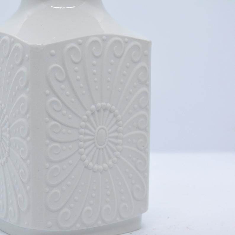 Kerafina Royal Porzellan Bavaria Kpm White Vase, Germany, 1970s photo furniture