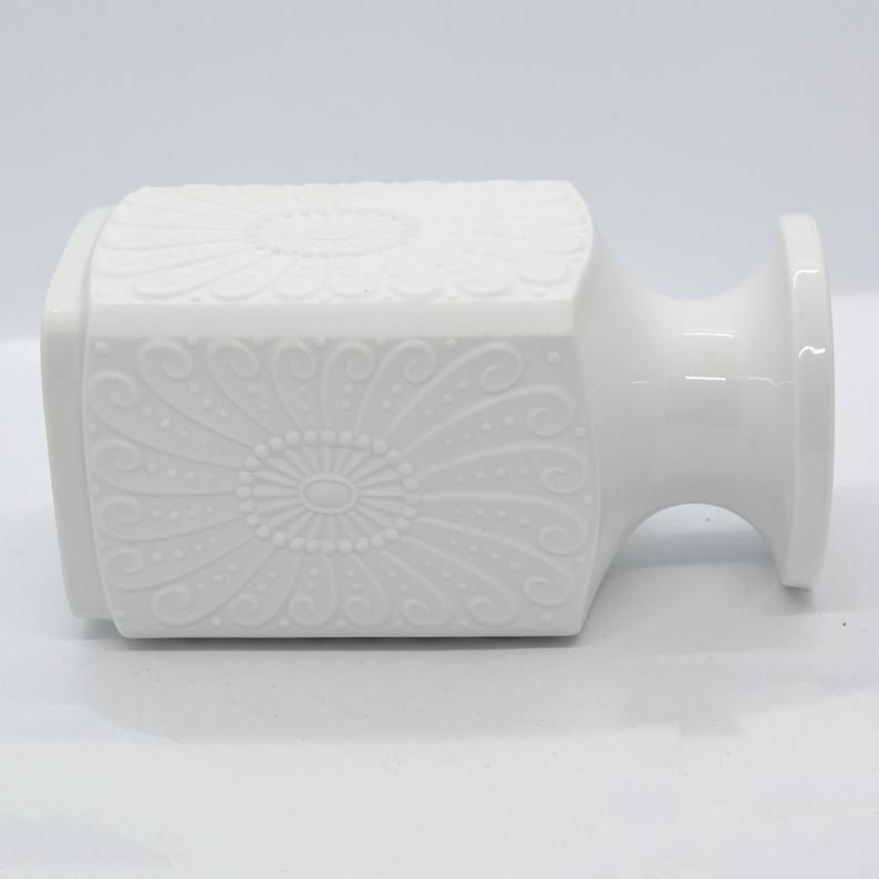 Kerafina Royal Porzellan Bavaria Kpm White Vase, Germany, 1970s photo 59.0