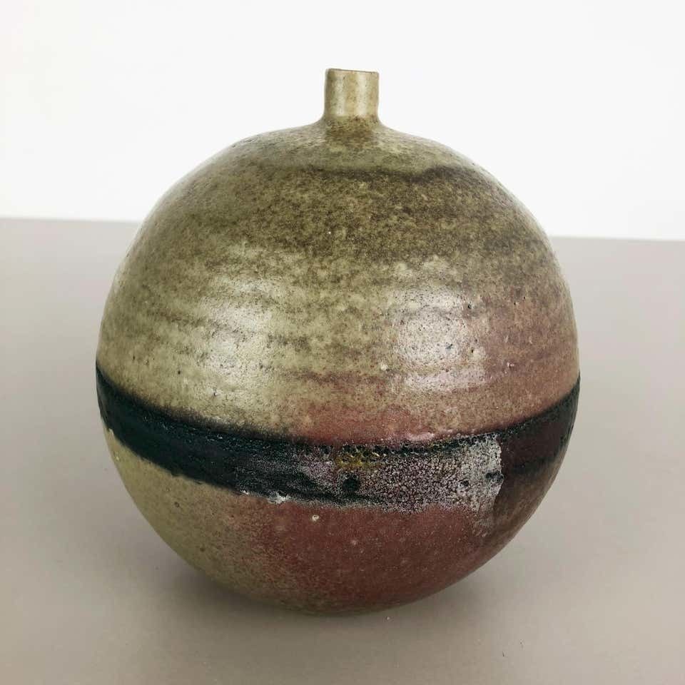 Original 1960 Ceramic Studio Pottery Vase By Piet Knepper For Mobach Netherlands photo Home Decor