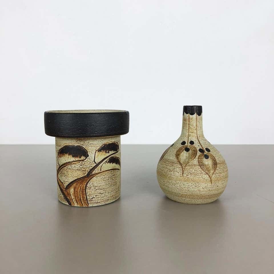 Set Of 2 Modernist 1970s Vase Sculptures Peter Müller For Sgrafo Modern, Germany photo for sale