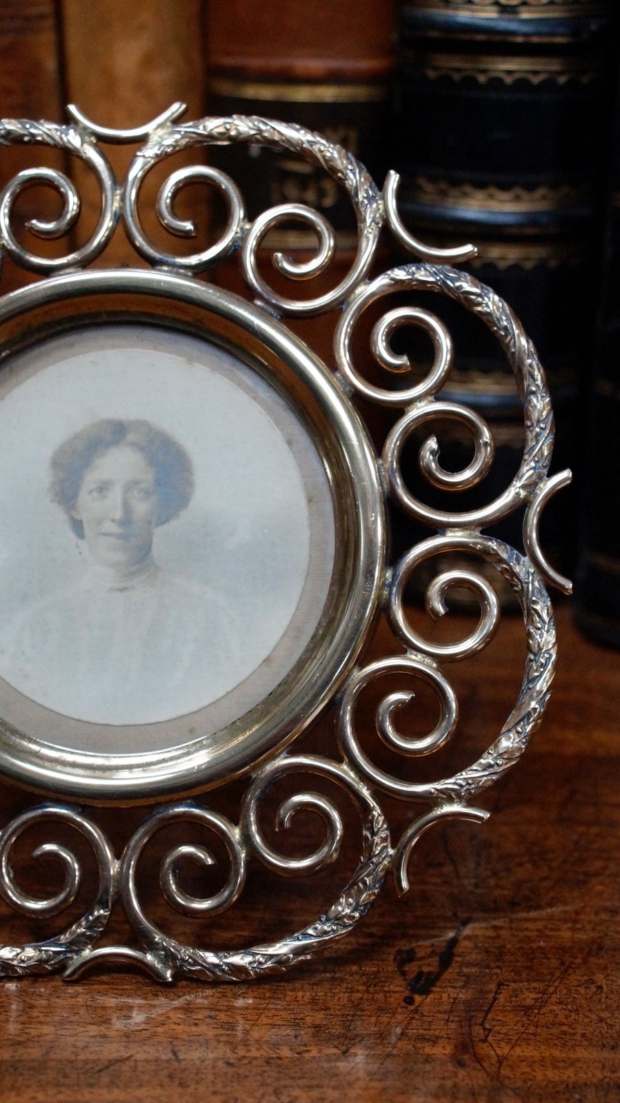 Pair Of Victorian English Brass Ring Photos Frames photo Home Decor