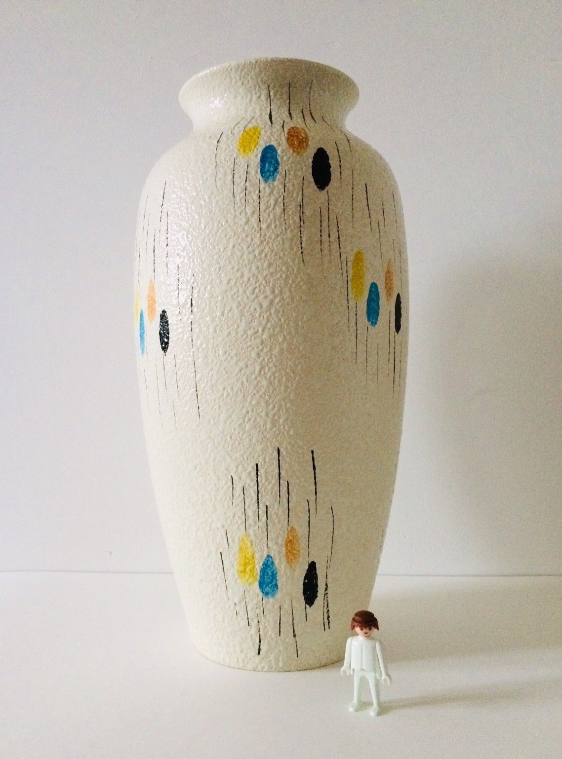 1960s Midcentury Modern West Germany Design Ceramic Vase 50cm photo furniture