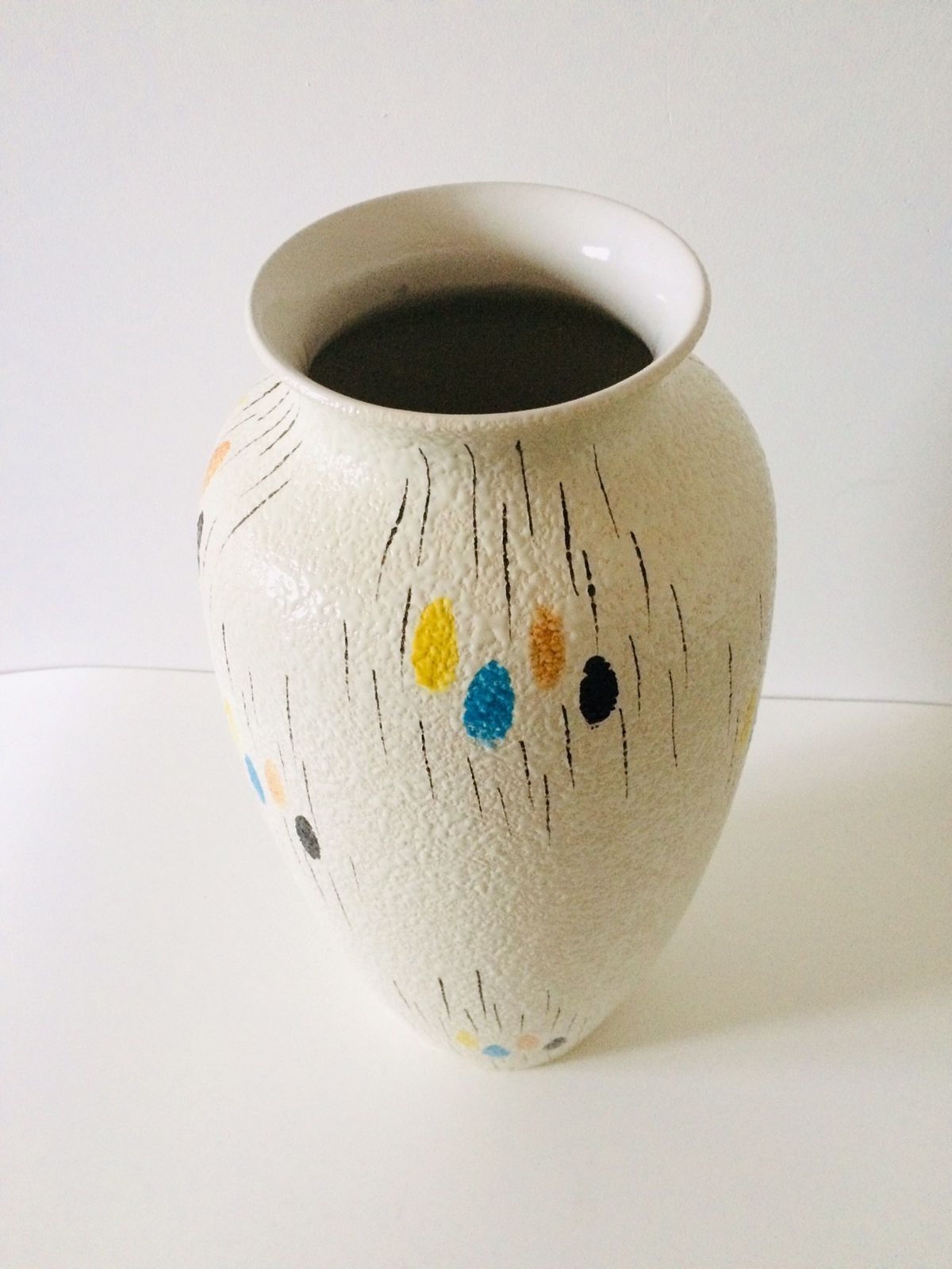 1960s Midcentury Modern West Germany Design Ceramic Vase 50cm photo 163.68