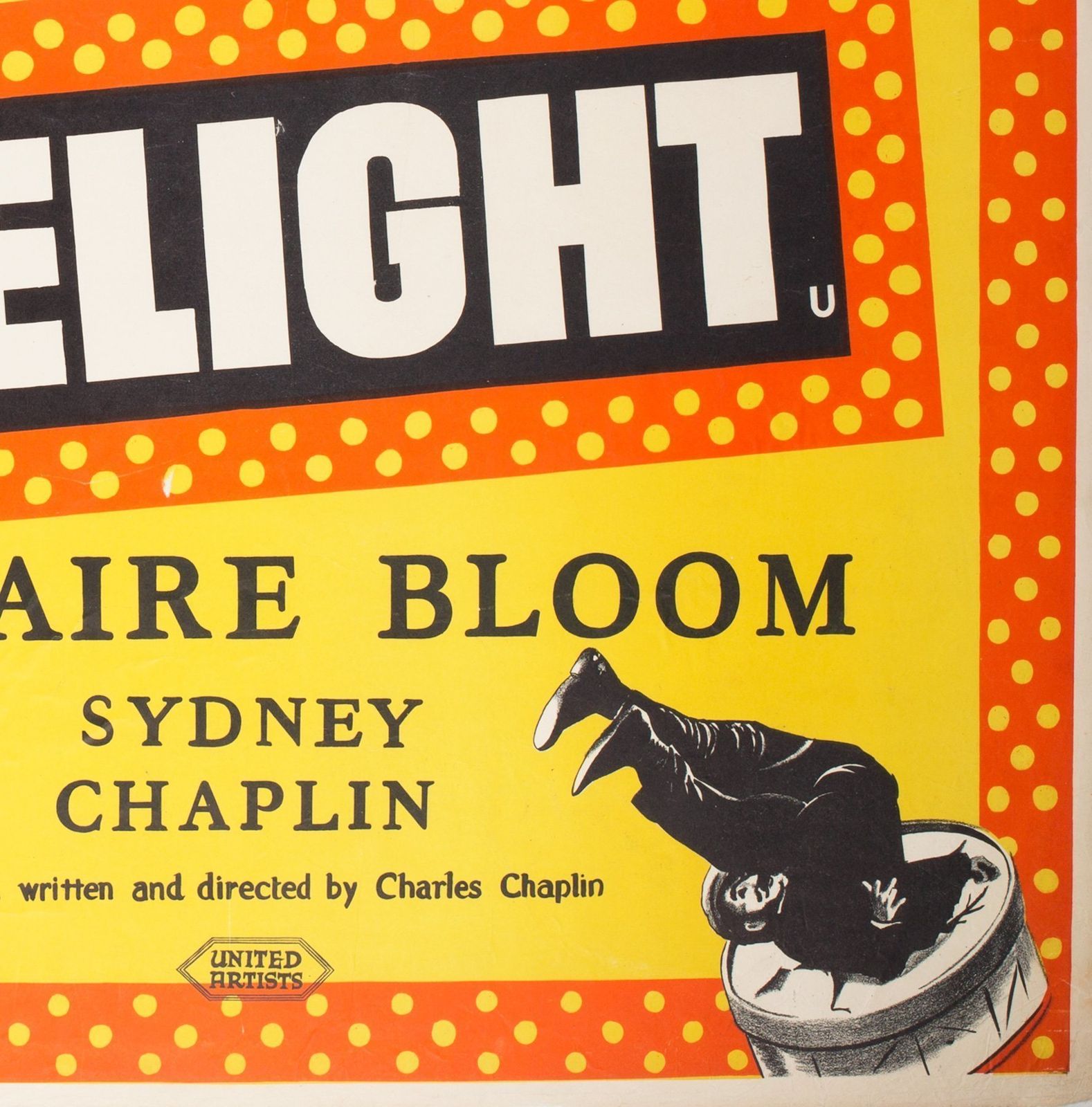 Limelight R1950s Uk Quad Charles Chaplin Film Poster photo 1200.0