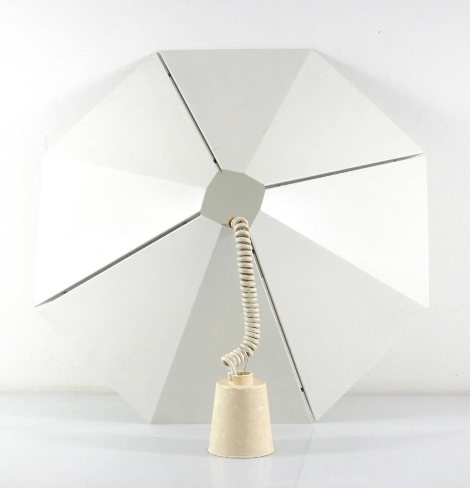 Stealth Minimal 1970s Sheet Metal Lamp photo Lighting