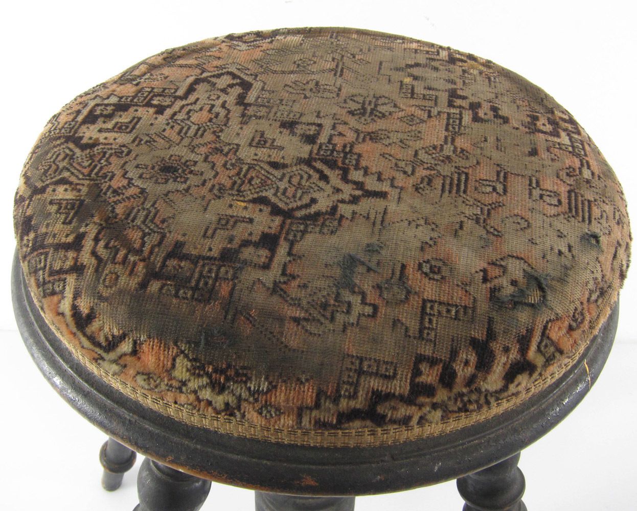 Dutch Antique Adjustable Collectable Piano Stool photo Furniture