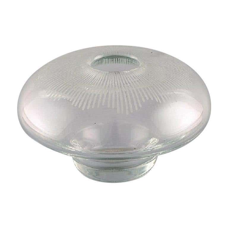 Bengt Orup For Johansfors, Art Glass Vase, Swedish Design, 1970s