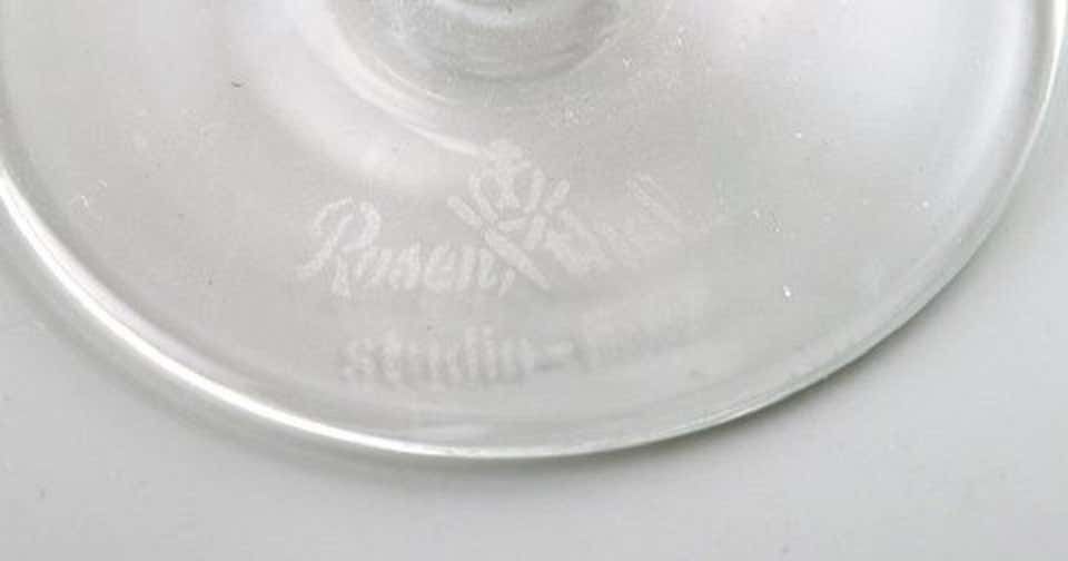 Bjørn Wiinblad ‘1918 2006’ For Rosenthal, Twelve "Lotus" Glasses, 1980s photo for sale