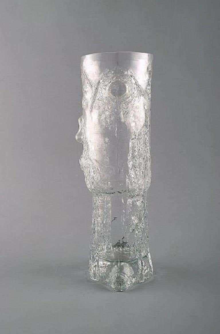 Eugen Montelin For Reijmyre Glass, "Birch Stub" Vase In Clear Art Glass photo furniture
