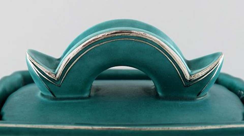 Wilhelm Kåge, Gustavsberg, Argenta Art Deco Ceramic Vase photo buy