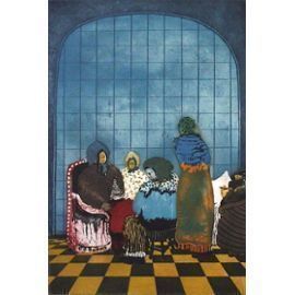 Abrahamie Elie   Aquatint   Family Reunion