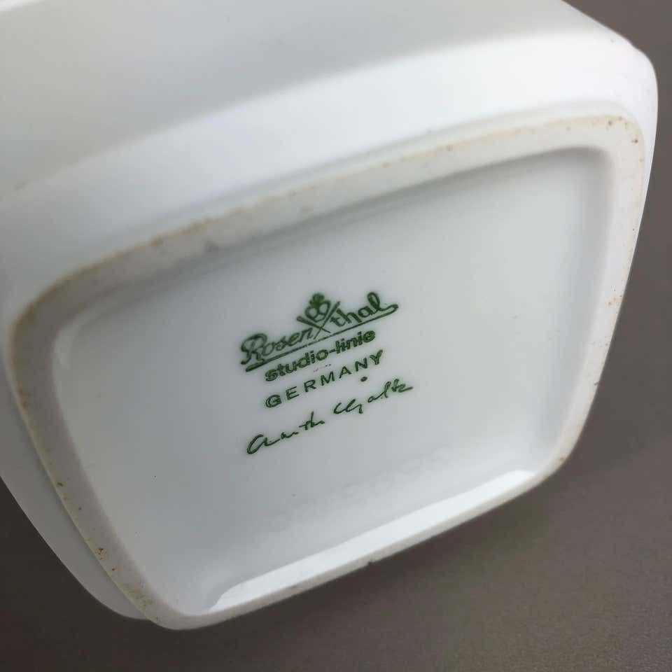 photo vintage Original Porcelain Op Art Vase By Christa Galtz For Rosenthal Germany, 1970s