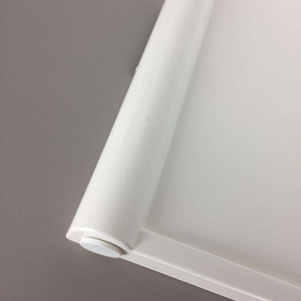 Luigi Massoni Minimalist Plastic White Bed Tray Element By Guzzini, Italy, 1980s photo vinterior