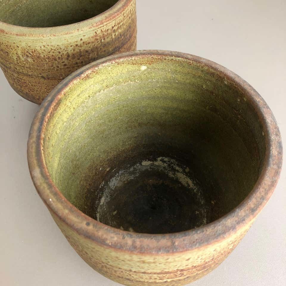 photo for sale Set Of 3 Ceramic Studio Pottery Vase By Piet Knepper For Mobach Netherlands 1970