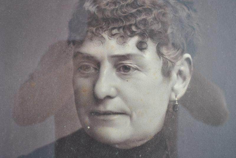 Photo Portrait Woman By C. Brion Late 19th Century photo for sale