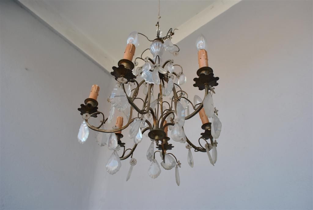 Chandelier With Tassel Louis XV Style Gilt Bronze 6 Lights 2 photo vinterior